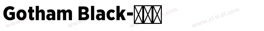 Gotham Black字体转换